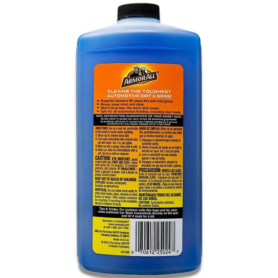 Armor All - Car Wash Concentrate - Deep Cleaning Solution, 24 oz Bottles, 6 Pack - Image 3