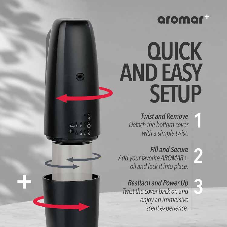Aromar Plus - Plug In Waterless Diffuser Black - Image 3