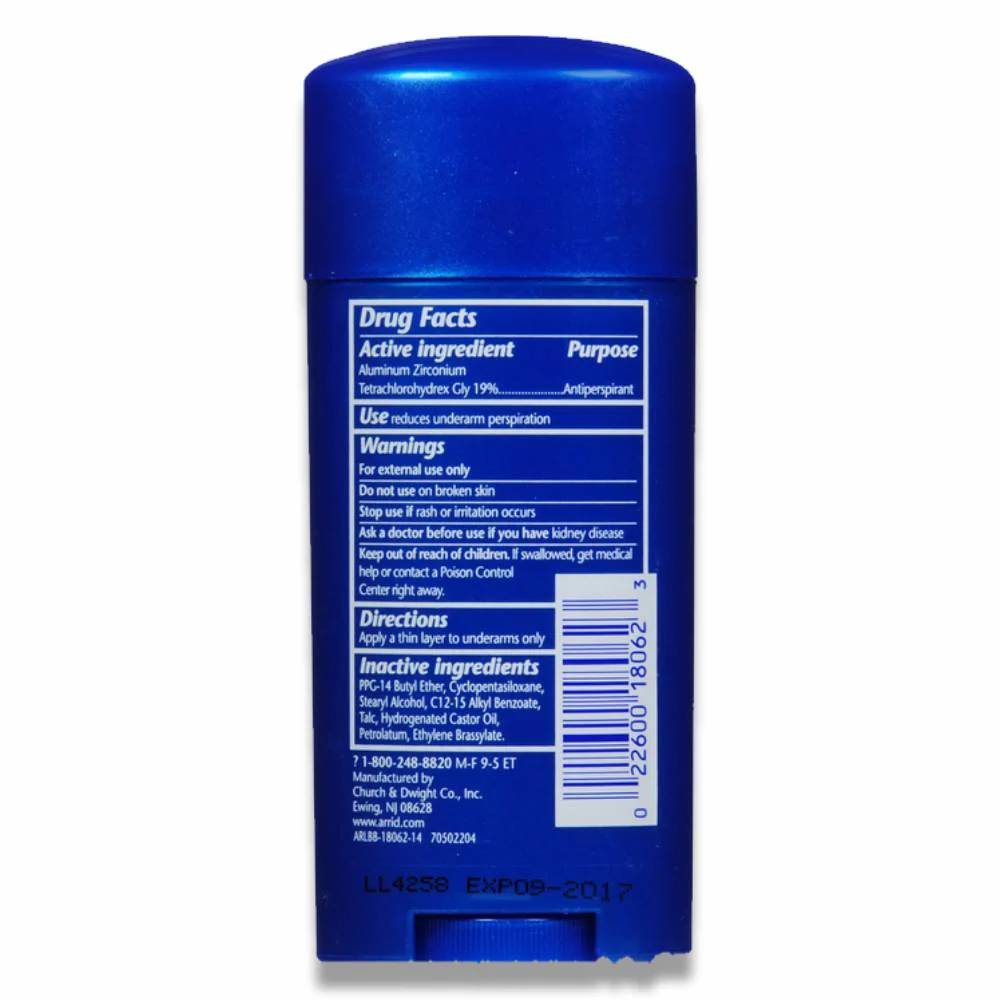 Arrid - Extra  Dry Unscented Antiperspirant - 2.6 Oz - 12 Pack - Image 3