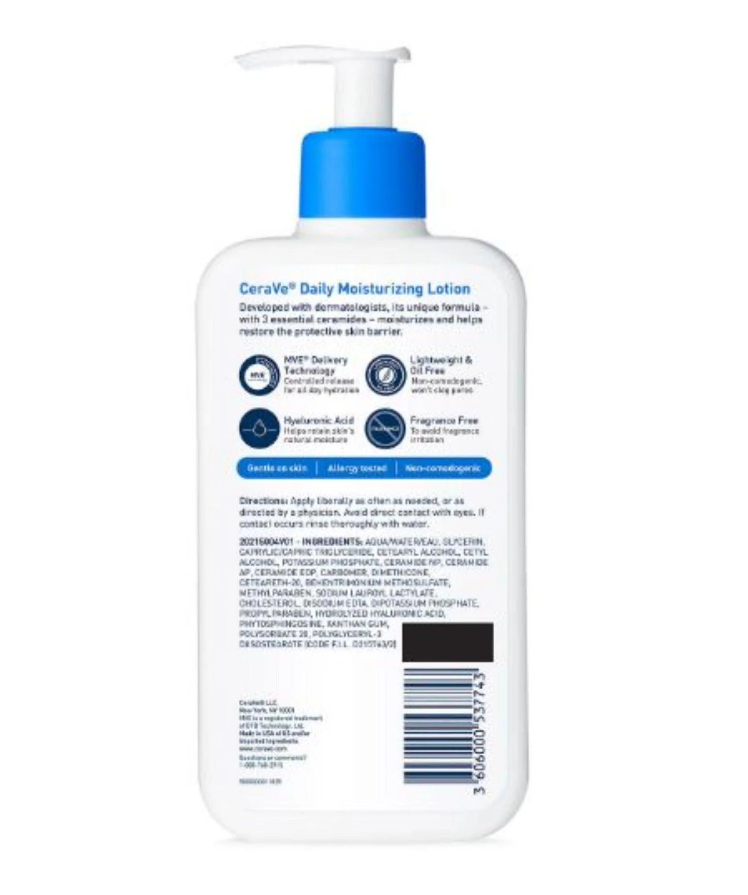CeraVe Daily Moisturizing Lotion, Normal to Dry Skin  - 12 fl. oz., 2 pk. - Image 3