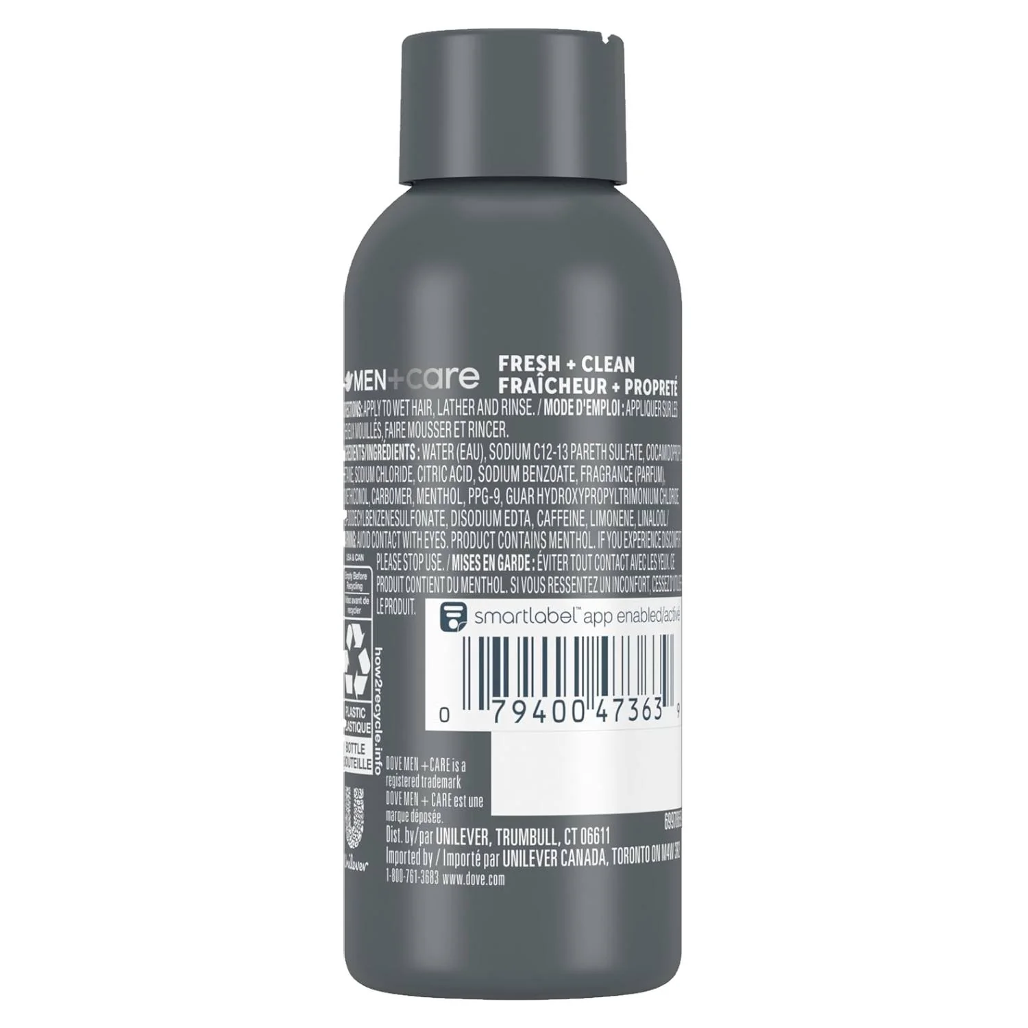 Dove Men Care - Fresh and Clean 2-in-1 Shampoo + Conditioner - 3 Oz - 12 Pack - Travel Size - - Image 3