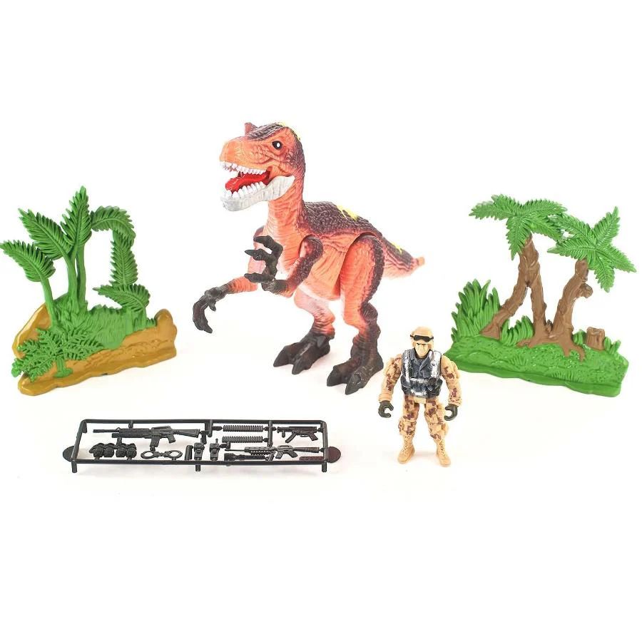 Juda Toys Dinosaurs Hunting Play Set T-Rex - 36 Pcs - Image 3