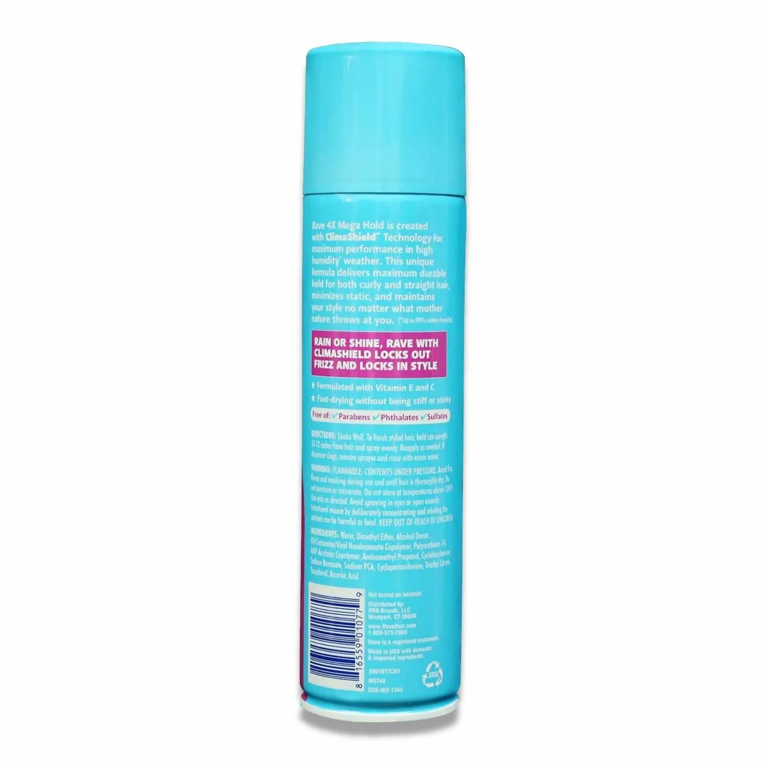 Rave - 4X Mega Unscented Hair Spray - 11 Oz - 12 Pack - Image 3