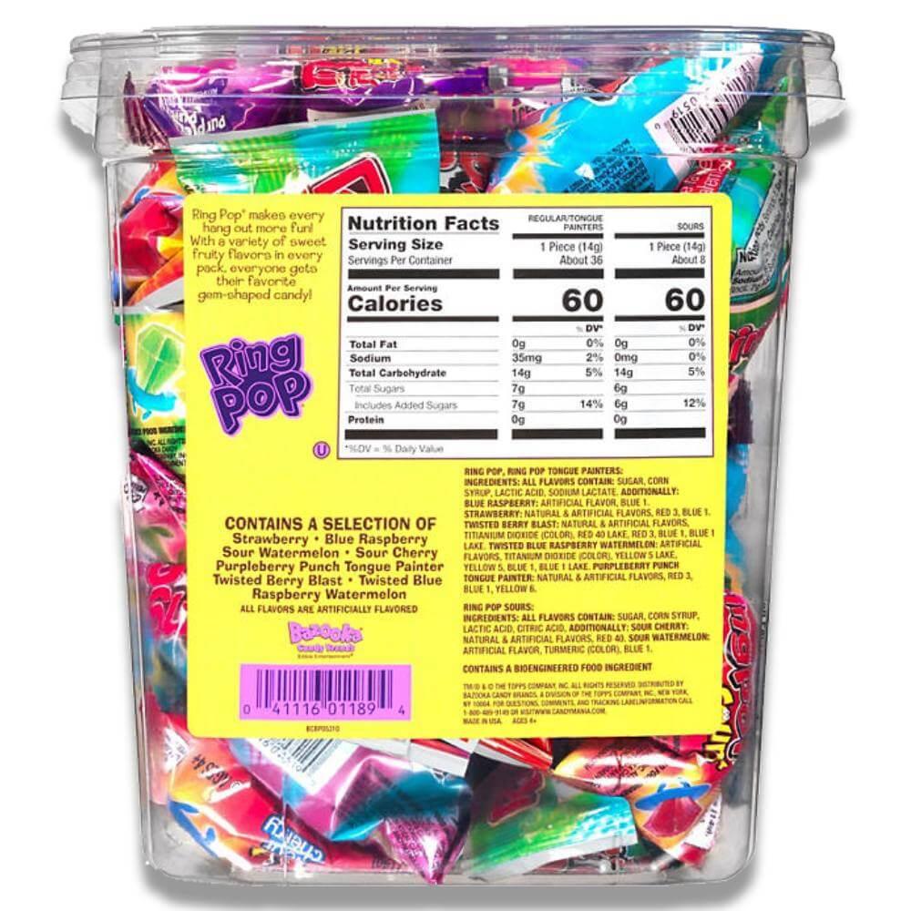 Ring Pop Lollipop Candy, Assorted Variety Pack - 0.5 Oz - 44 Ct - Image 3