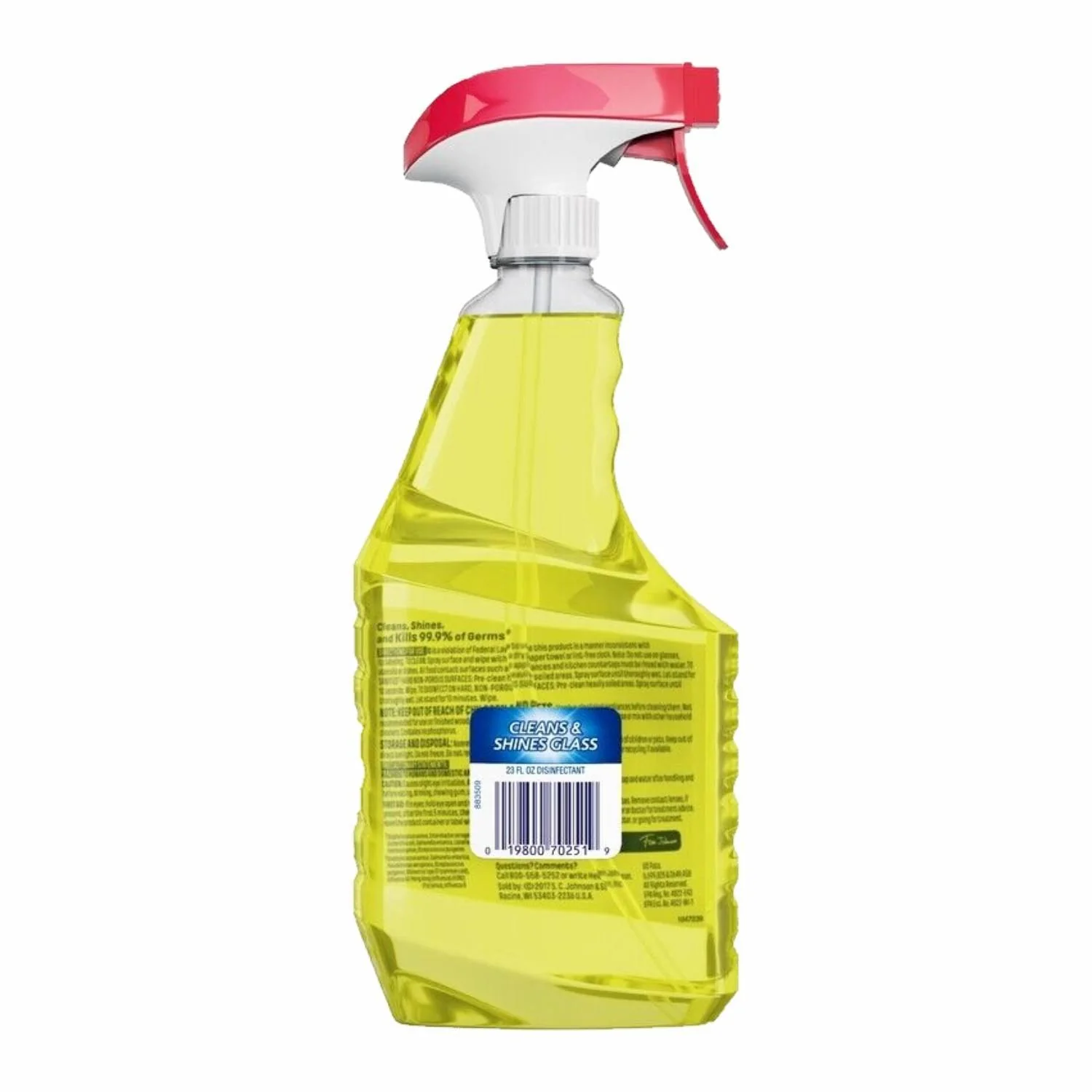 Windex - Disinfectant Cleaner Multi-Surface Citrus Fresh Spray Bottle - 23 Oz - 8 Pack - Image 3